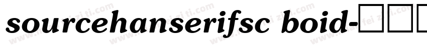 sourcehanserifsc boid字体转换
